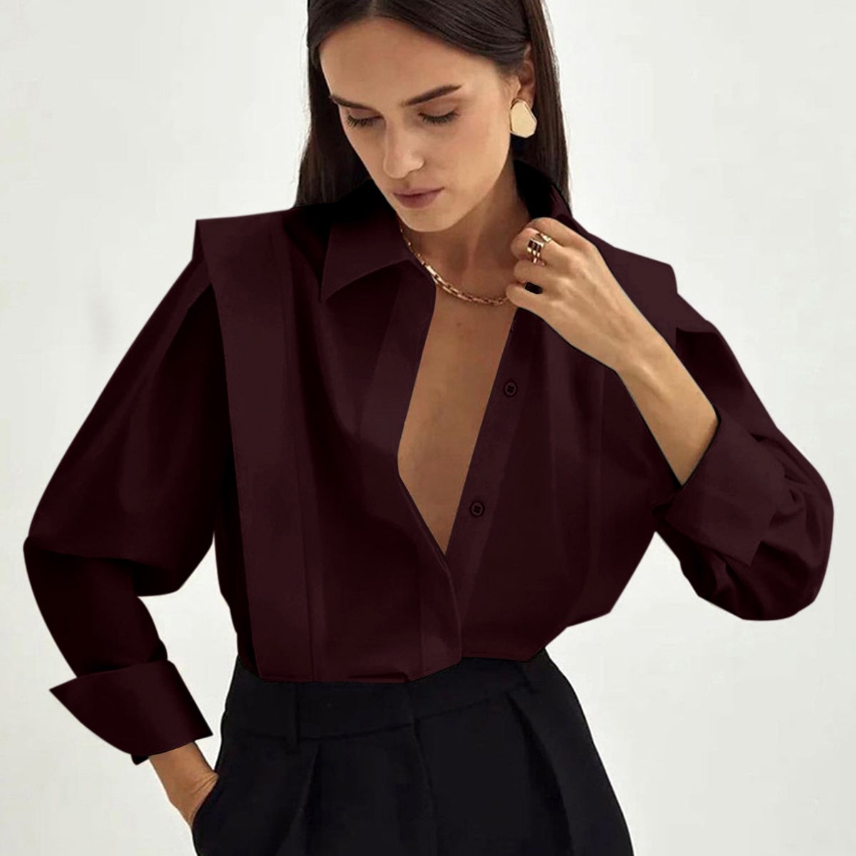 Oversized Button Down Shirt