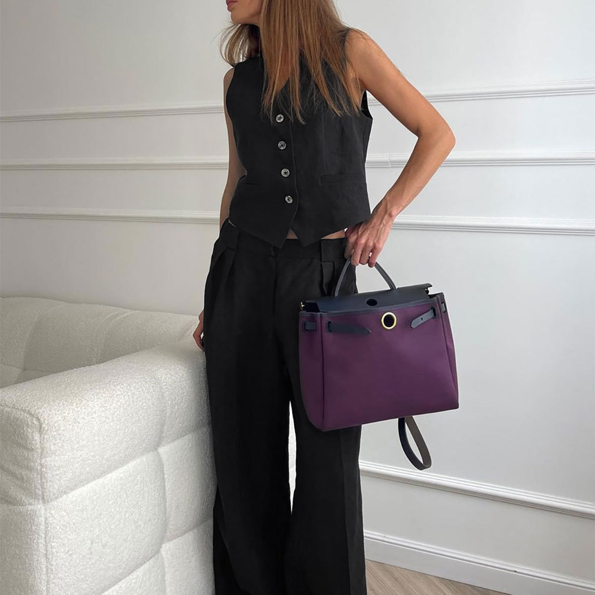 Cotton & Linen Pants Set