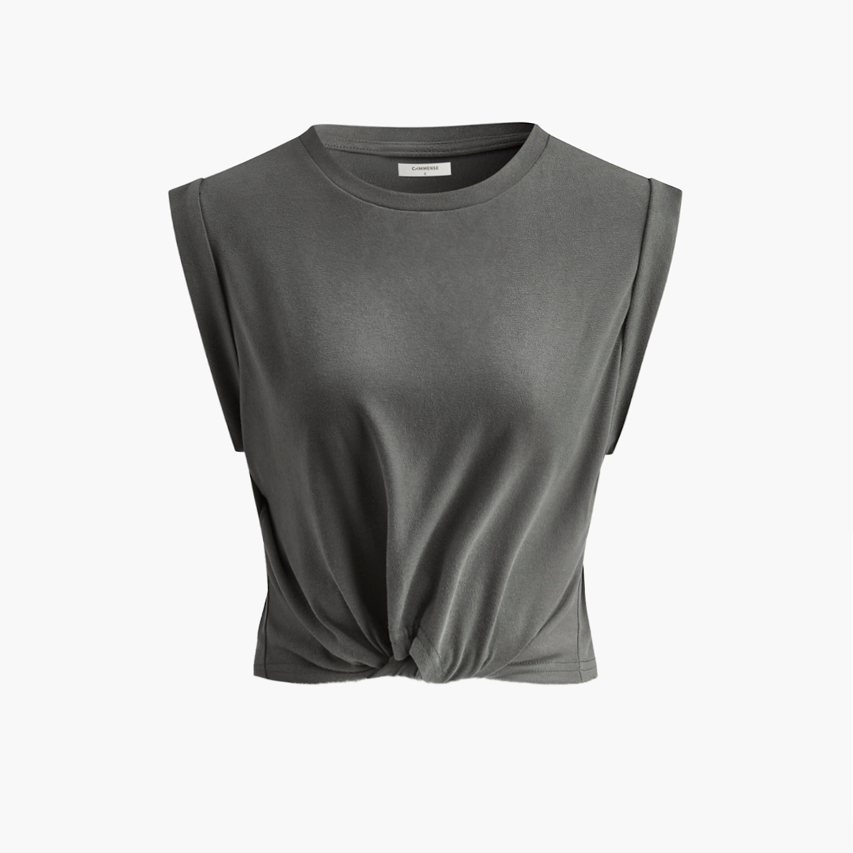 Cotton Knotted T-Shirt