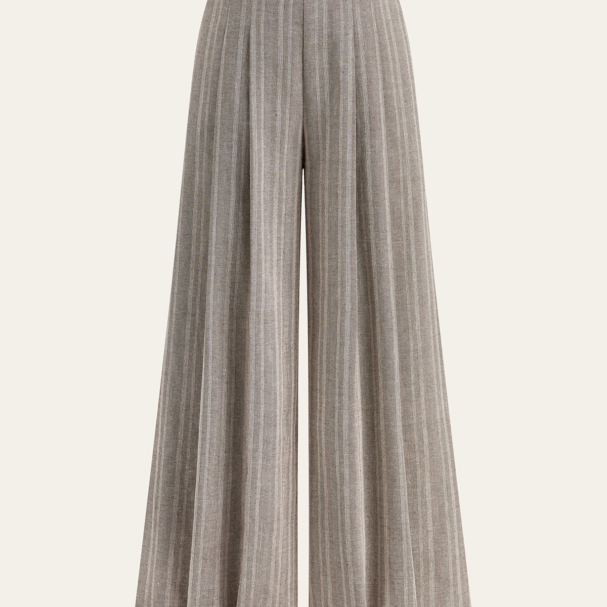 Linen Blend Wide-Leg Pants