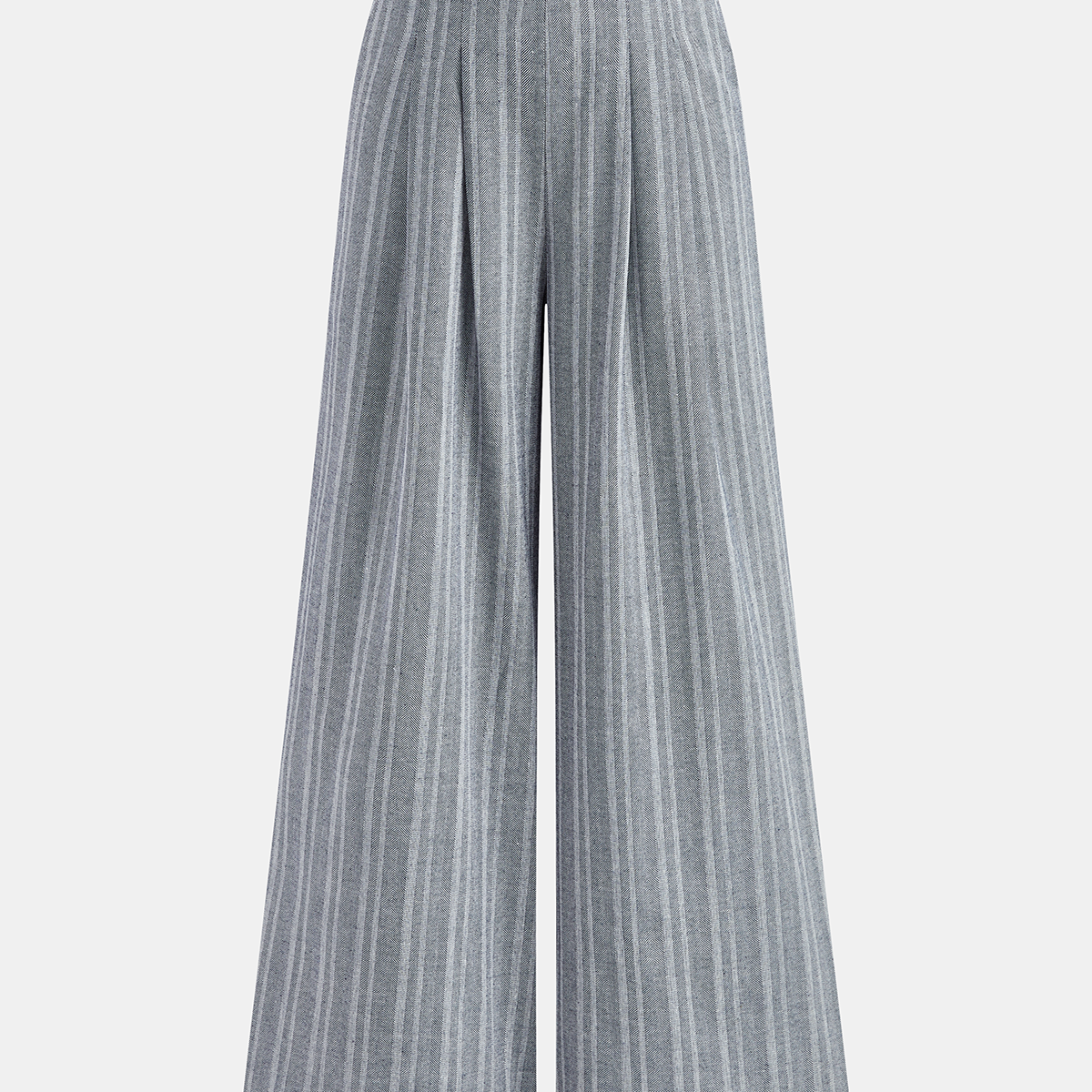 Linen Blend Wide-Leg Pants