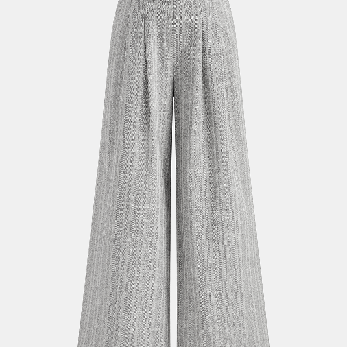 Linen Blend Wide-Leg Pants
