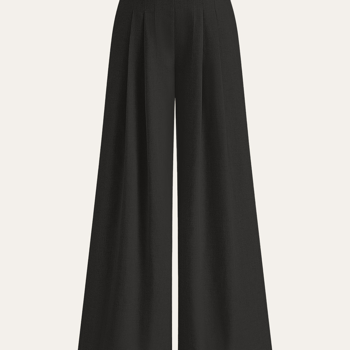 Linen Blend Wide-Leg Pants