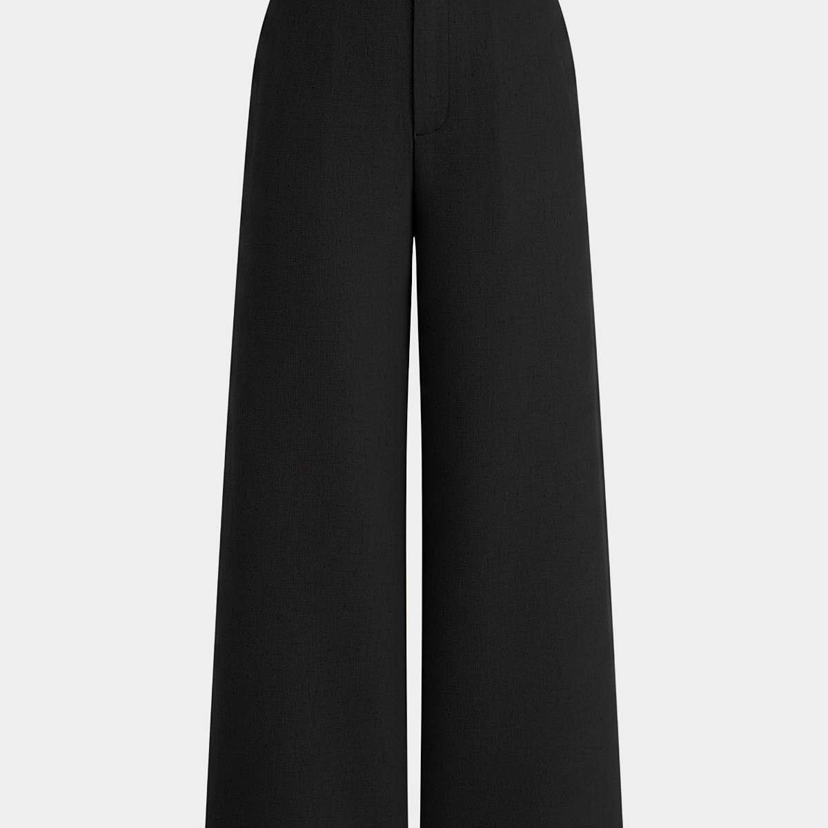 Belted Linen-Blend Wide-Leg Pants