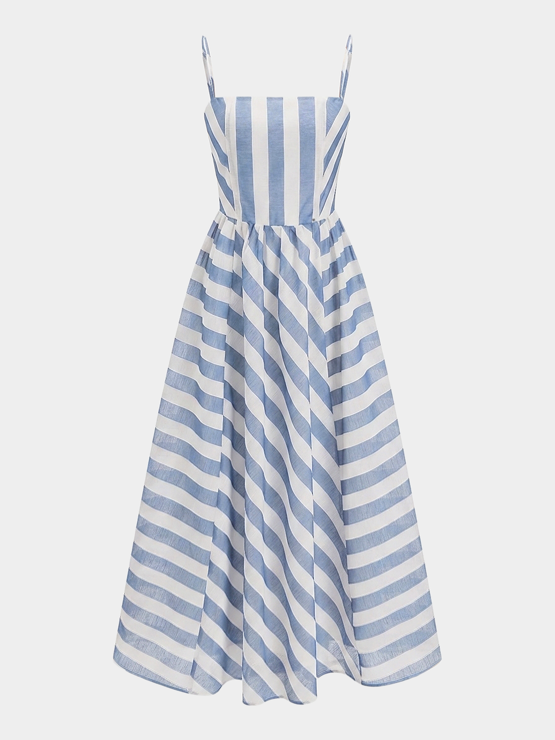 Striped Organza Cami Maxi Dress