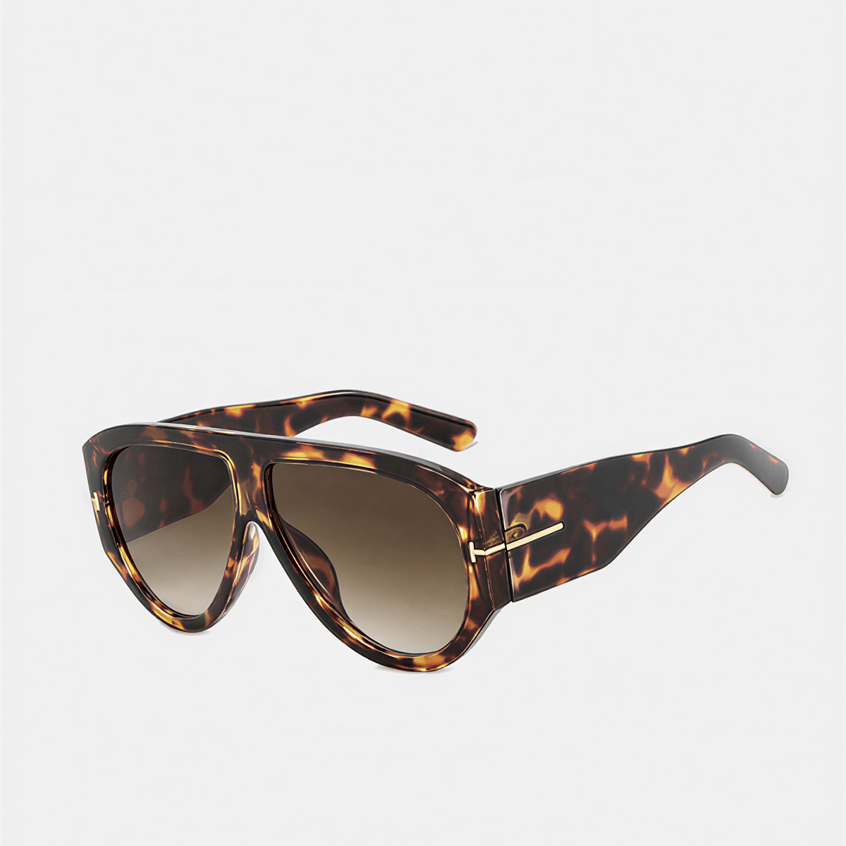Trendy Oversized Shield Sunglasses
