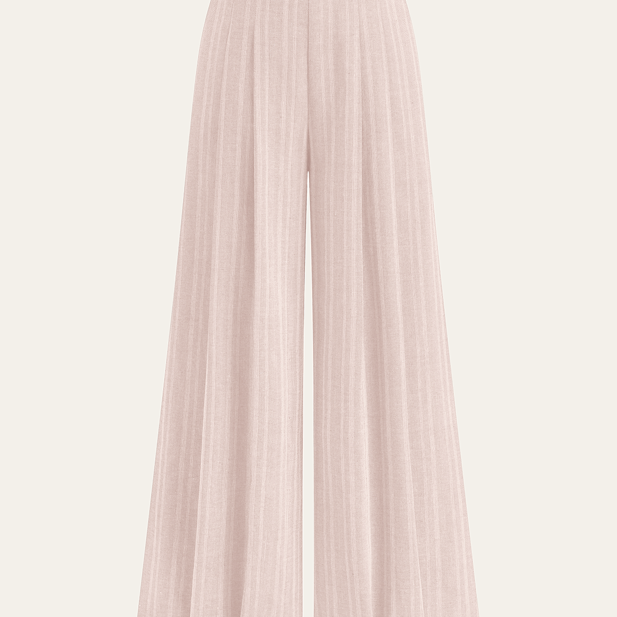 Linen Blend Wide-Leg Pants