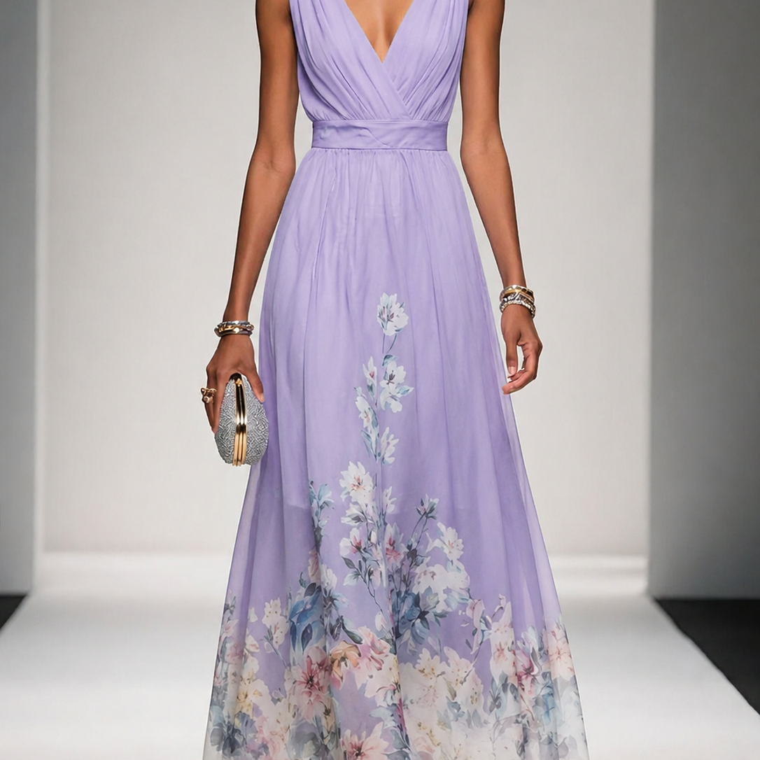 Mica | Sleeveless A Maxi Dress
