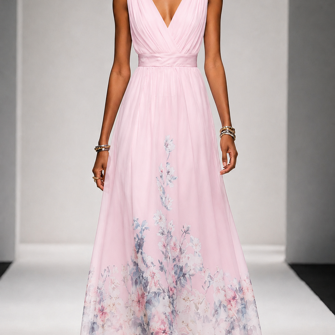 Mica | Sleeveless A Maxi Dress