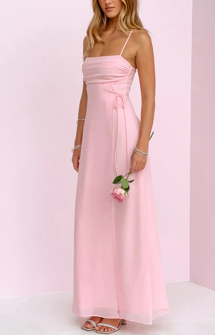 Madison Pink Sleeveless Prom Dress