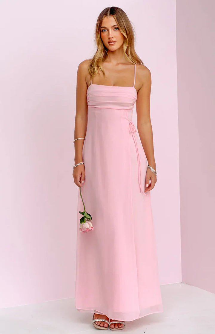 Madison Pink Sleeveless Prom Dress