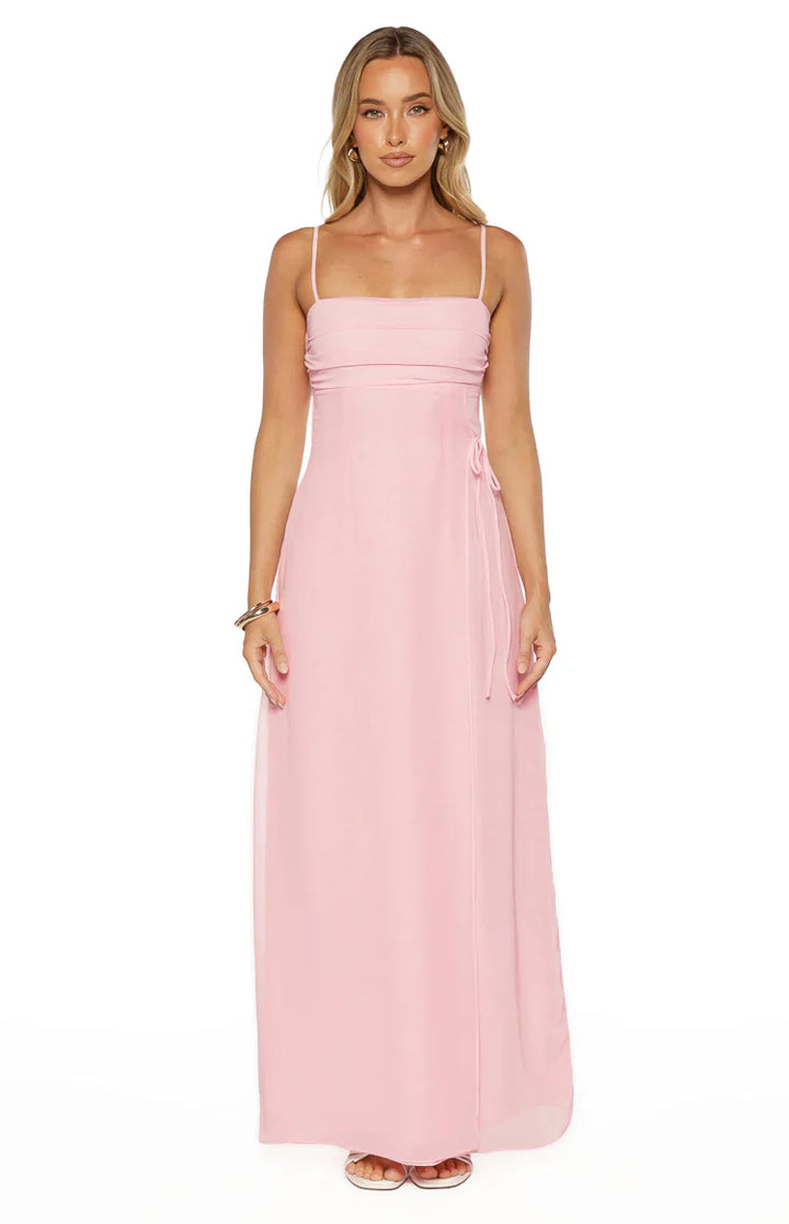 Madison Pink Sleeveless Prom Dress