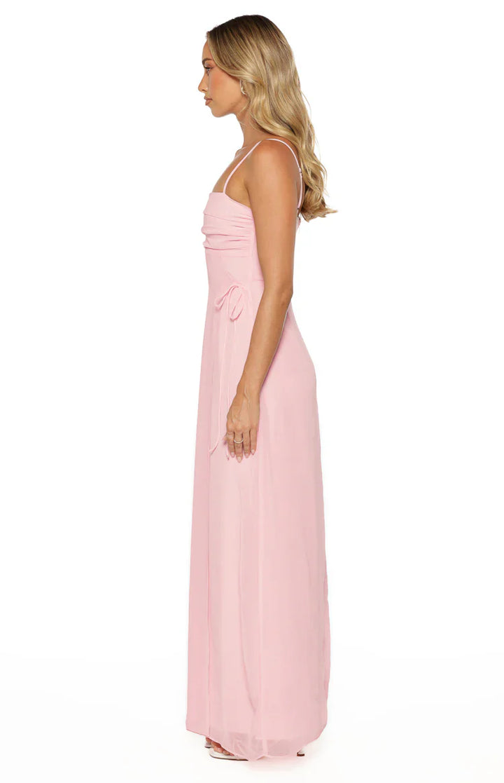 Madison Pink Sleeveless Prom Dress