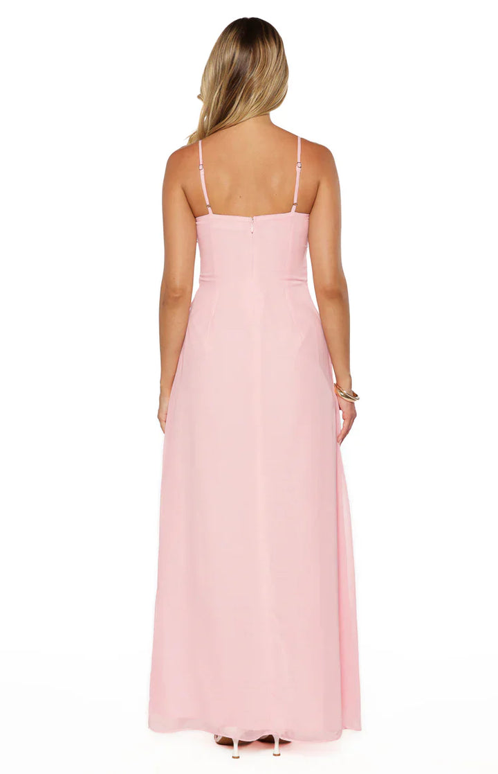 Madison Pink Sleeveless Prom Dress