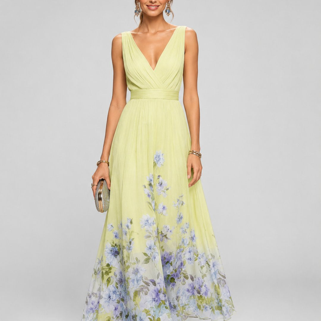 Mica | Sleeveless A Maxi Dress